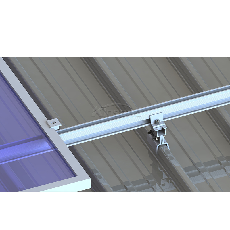 Support de toit solaire en métal à joint debout