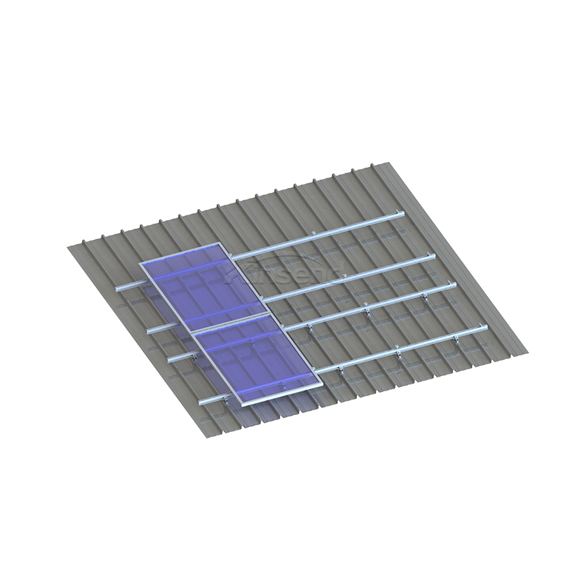 Support de toit solaire en métal à joint debout
