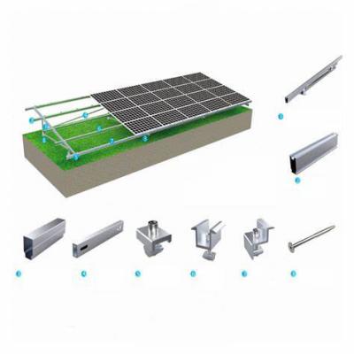 Système de montage solaire au sol avec base à vis au sol - type N
