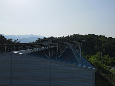 Système de montage de toit en métal 268KW, Corée