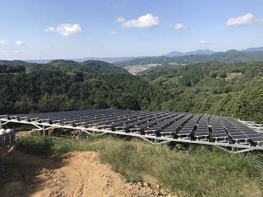 Projet solaire de terrain 2.36mw. Corée