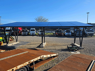 Montage sur abri de voiture solaire, Europe