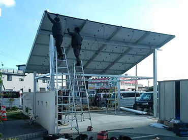 Système de montage solaire d'auto d'auto à étanche, Japon