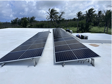 Projets de toit plat terminés installés à Saipan